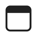 Window Horizontal SVG Icon